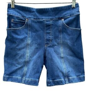Duluth Trading Company Pull On Stretch Denim Shorts Like New Condition Size 6